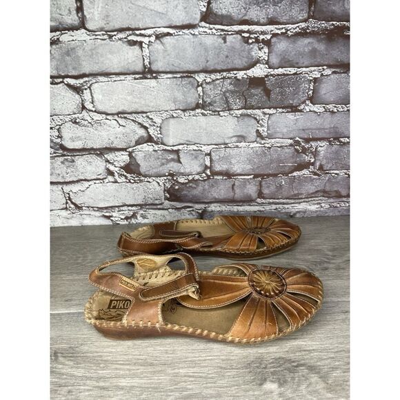 Pikolinos Puerto Vallarta Brandy Brown Closed Toe Sandals Women Sz 40EU/9.5M US - Picture 15 of 16